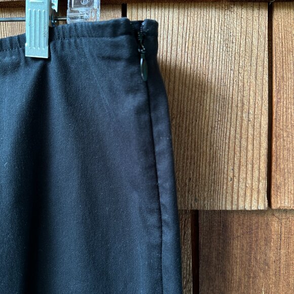 EUC Eileen Fisher Black Cotton Elastic Waist Pants w/Side Zip in Women's X-Large - Picture 5 of 7